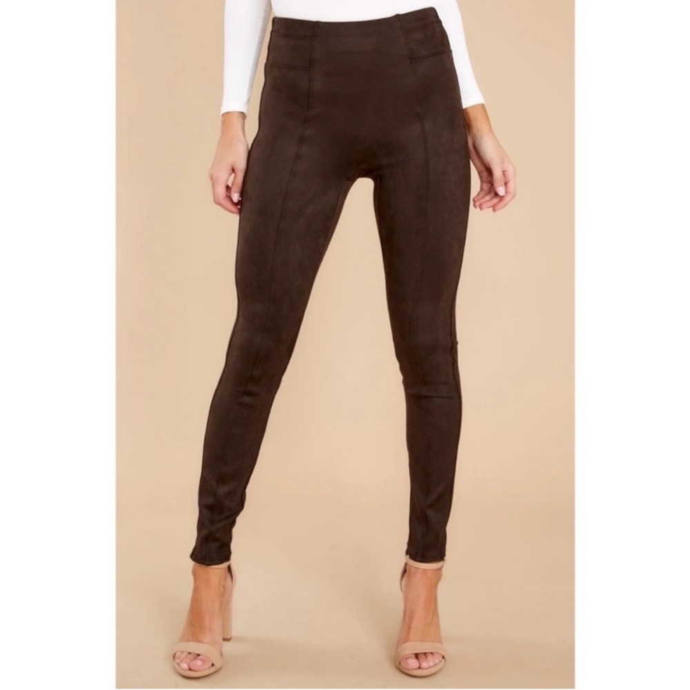 SPANX Faux Suede High-Rise Leggings